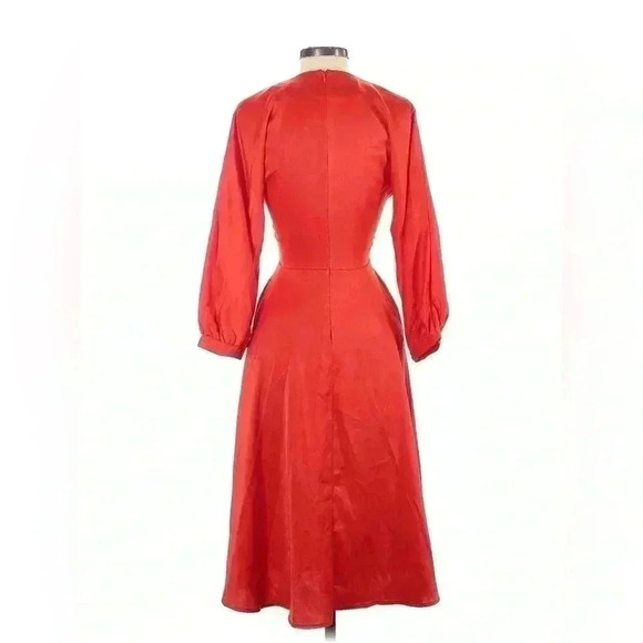 Express x Lady Gang Satin A-Line Midi Dress - NWT, Women’s Size 4 - Picture 3 of 13